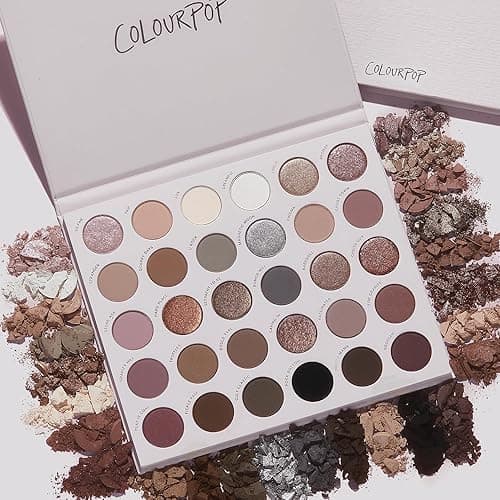 ColourPop Stone Cold Fox Eyeshadow Palette - 30 Pan Cool Tone Eye Makeup Palette with Matte & Metallic Finishes - High-Pigment Eye Makeup with a Long-Wearing Formula (1.16 oz) - Stone Cold Fox thumbnail 7