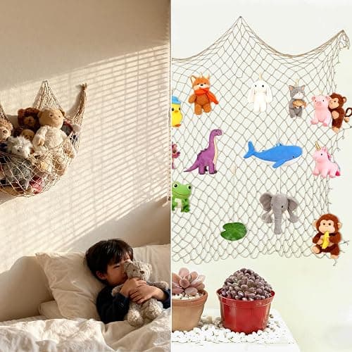 Patioland Decorative Fishing Net 80x40 Inch,Large Fish Nets Party,Caramel | Picture Fish Net,Photo Hanging Fishnet for Nautical Pirate Ocean Themed Hawaii Beach Under The Sea Halloween Party Decoration thumbnail 3