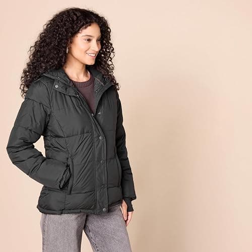 Amazon Essentials Womens Heavyweight Quilted Long-Sleeve Hooded Puffer Coat (Available in Plus Size) thumbnail 2