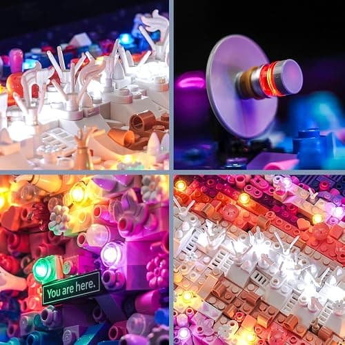 BrickBling LED Lights Compatible with Lego The Milky Way Galaxy, Creative Light Kit Compatible with Lego 31212 (Lights Only, No Model) (RC Version Light) thumbnail 3