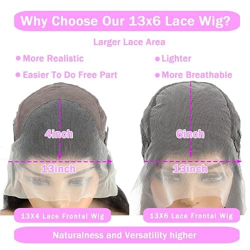 TTSMINS 13x6 Lace Front Wigs Human Hair for Women 180 Density 32 Inch Straight Lace Front Wigs HD Transparent Frontal Wigs Human Hair Lace Front Wigs Pre Plucked with Baby Hair Glueless Wigs thumbnail 4