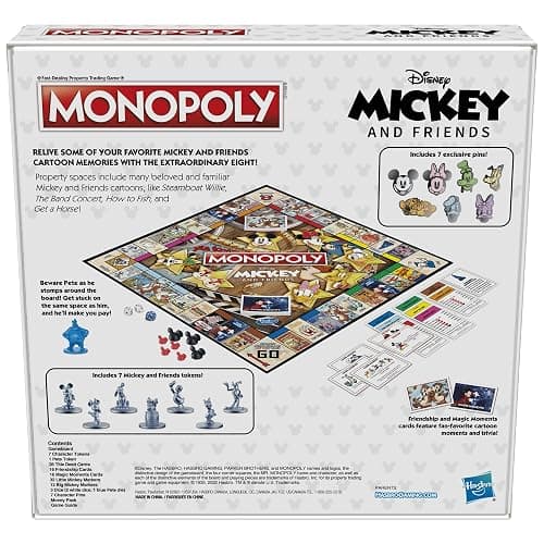 Hasbro Gaming Monopoly: Disney Mickey and Friends Edition Board Game, Ages 8+ thumbnail 5