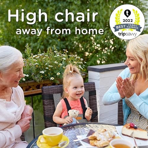 liuliuby Compact Travel High Chair | Portable High Chair for Baby | Baby Travel Essential Harness Seat | Must Haves for Vacations, Restaurants, Family Visits with Babies | Portable Highchair Seat thumbnail 2