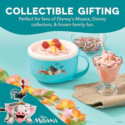 Disney Dash My Mug Ice Cream Maker - Makes Single Serving of Gelato, Frozen Yogurt, Sorbet & More - Easy to Clean & Use - Moana, 1 Bowl thumbnail 7