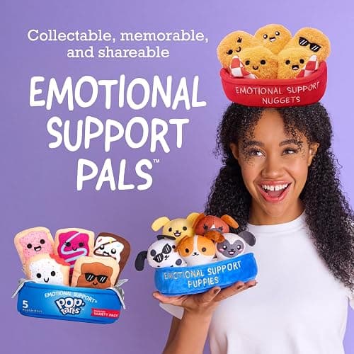 Pop-Tarts™ Emotional Support by Relatable, Snack-Inspired Pals, Full of Bite-Sized Plushies and Cute Stuff, Unexpected Funny Gifts for Loved Ones, Includes 5 Plush Pals with Plush Box thumbnail 6