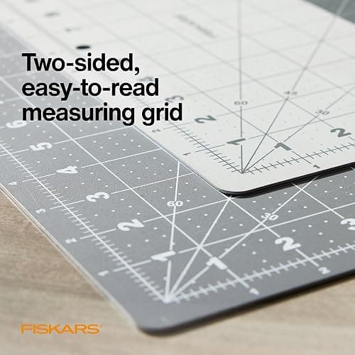 Fiskars Self Healing Cutting Mat for Quilting, Arts and Crafts, 18" x 24" Grid, Sewing Mat, Craft Cutting Board, Sewing Supplies and Quilting Tools thumbnail 2