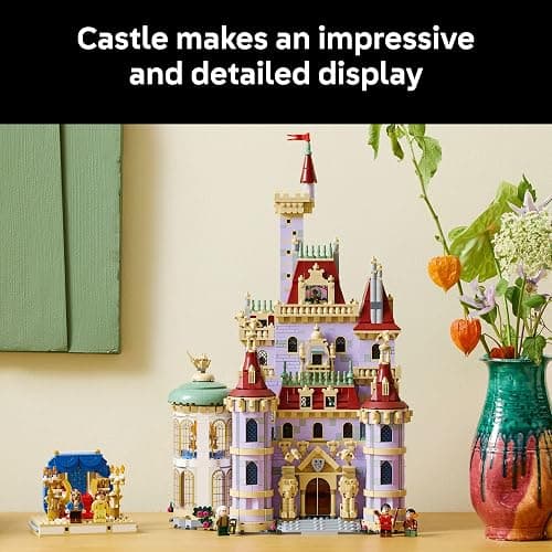 LEGO Disney Princess Beauty and The Beast Castle Building Set - Room Decor for Women & Men, Ages 18+ - Model Building Kit for Adults - Book Shelf Display - Gift for Christmas - 43263 thumbnail 7
