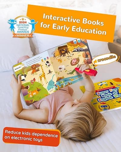KOKODI Talking Pen Books Sets, Interactive Audio Sound Books Kids Learning Electronic Toys for Boys Girls, Autism Sensory Games, Early Educational Gifts Birthday Gifts for Toddlers Kids Age 2 3 4 5 thumbnail 3