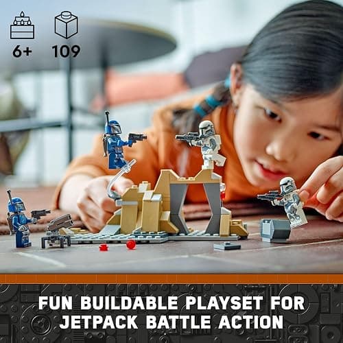 LEGO Star Wars: The Mandalorian Ambush on Mandalore Battle Pack, Building Toy with 4 Star Wars Minifigures, Collectible Brick Built Playset, Star Wars Gift Idea for Boys and Girls Ages 6 and Up, 75373 thumbnail 2