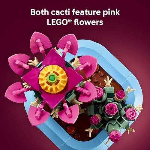 LEGO Botanicals Flowering Cactus Building Toy - Crafting Kit for Girls & Boys, Ages 9+ - Gift for Birthdays - Cactus Room Decor for Display for Bedroom or Book Shelf - 11509 thumbnail 5