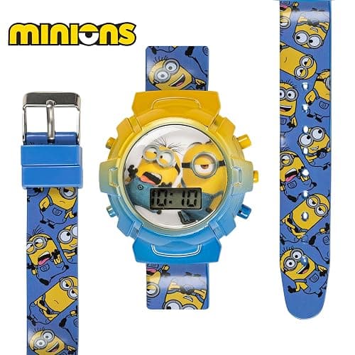 Minions Kids Watch – Flashing Dial Lights, LCD Display, Adjustable Comfortable Strap, Collectible Tin – Perfect for Boys and Girls thumbnail 5