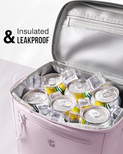 GLORIEROO Insulated Lunch Box Bag Women Girls - Waterproof Leakproof Lightweight Reusable Cooler for School Work Picnic - Back to School - Standard - Purple thumbnail 5