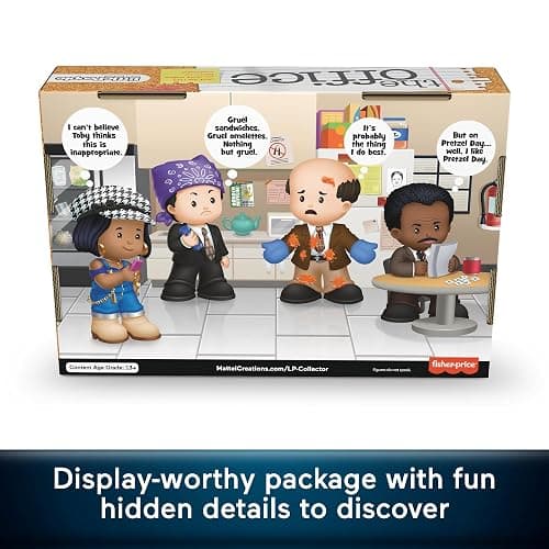 Little People Collector The Office Best Moments from US TV Show Special Edition Set for Adults & Fans in Display Box, 4 Figures thumbnail 4
