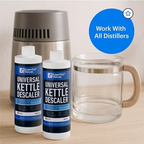Essential Values Universal Descaler - Espresso Descaling Solution - Coffee Machine Cleaner - Critic Acid Tea Kettle, Urn, Water Distiller Cleaner thumbnail 6