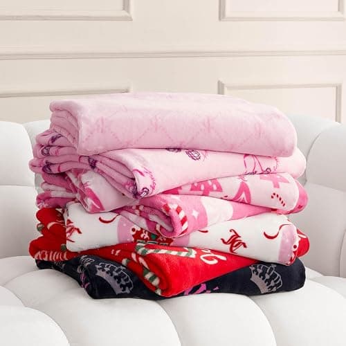 Juicy Couture Disco Cherry Bows Plush 50" x 70" Throw Blanket, Pink thumbnail 7