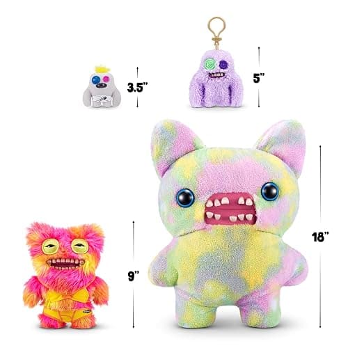 Fuggler Vacay Vibes by ZURU, Funny Ugly Monster, Plush, Collectible, Toy (Mr Buttons - Multi) thumbnail 3
