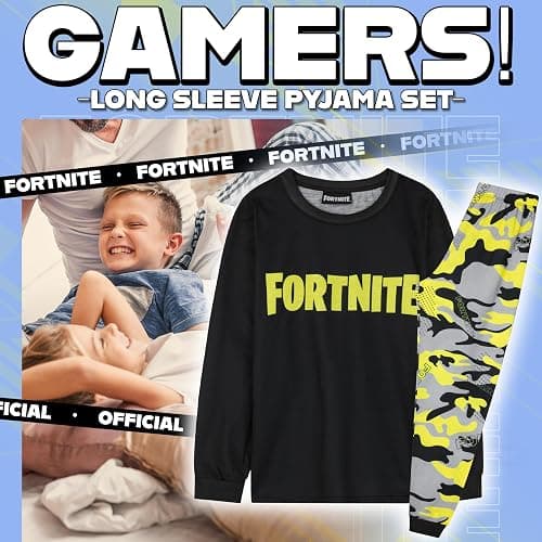 Get Trend Boys Pyjamas Set, Long PJs for Kids & Teens, Cosy Winter Loungewear Soft Official Nightwear, Gifts for Boys thumbnail 2