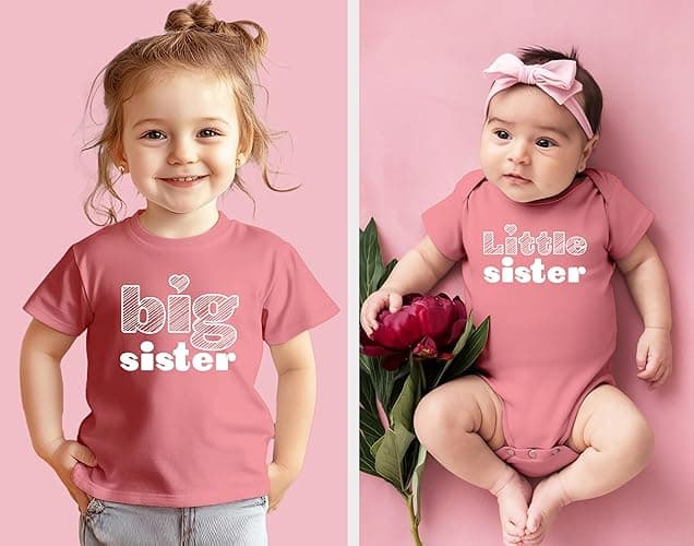 Unordinary Toddler Big Sister Little Sister Outfits Matching Shirts Sibling Gifts girls newborn baby set thumbnail 3