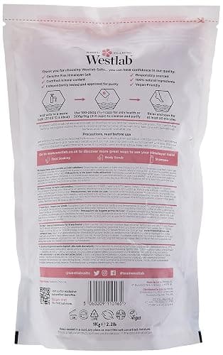 Westlab Cleansing Himalayan Bath Salt Pouch, 1Kg - Unscented - 1 kg (Pack of 1) thumbnail 2