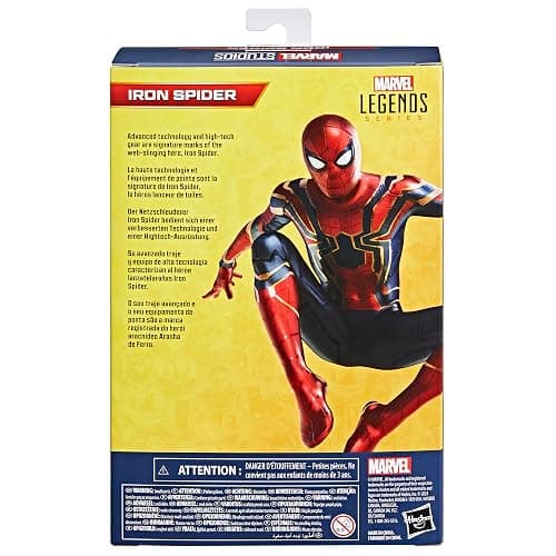 Marvel Legends Series Iron Spider, Avengers: Endgame Collectible 6 Inch Spider-Man Action Figure thumbnail 9