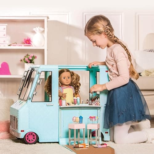 Our Generation Dolls Sweet Stop Ice Cream Truck for Dolls, 18" thumbnail 10