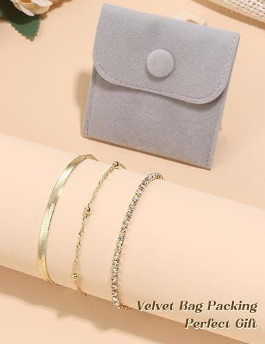 MOGASA 3-Teiliges Fußkettchen für Damen Set | Elegante Verstellbare Fussketten für Frauen | Edelstahl Fußkette Gold & Silber | Hypoallergen & Wasserdicht | Ideal als Geschenk thumbnail 7
