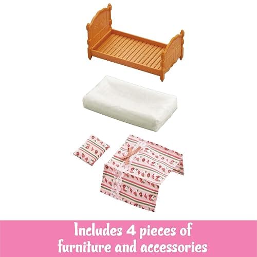 Calico Critters Bed & Comforter Set - Dollhouse Furniture and Accessories thumbnail 2