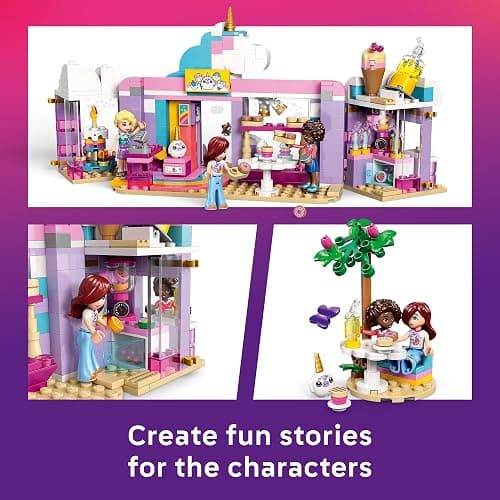 LEGO Friends Unicorn Dream Café Building Toy for Girls & Boys - Pretend Playset for Kids, Ages 6+ - Gift for Birthdays - W/Paisley, Aliya, & Iza Minidolls & Accessories - 42684 thumbnail 4