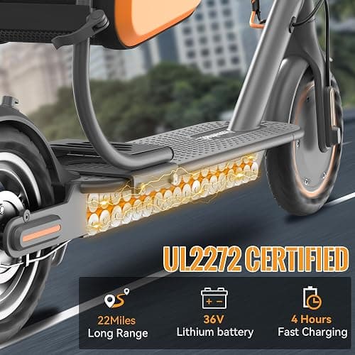Aovowheel Electric Scooter for Adults, Folding E Scooter with 350W/500W Motor 16/24 Mph Top Speed, Max 19-23 Miles Long Range, 8.5''/10''/14''Tires Commuting Scooters with Dual Brakes System, APP thumbnail 4