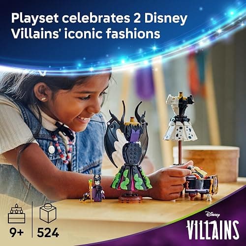 LEGO Disney Villains Maleficent’s and Cruella De Vil’s Dresses Kids Toy - Fashion Building Toy for Girls and Boys, Ages 9+ - Gift Idea for Birthdays, Holidays, & Disney Fans - 43262 thumbnail 2