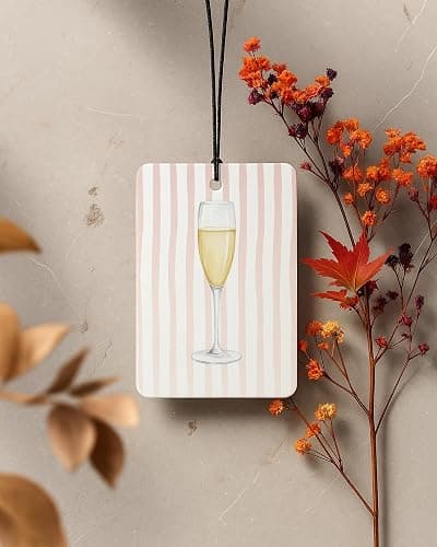 DVFDBHSV Trendy Cocktail Air Freshener 4 Pcs Coconut Scented, Alcohol Lovers Gifts Car Accessories Mirror Decor for Women, Cute Martini Champagne Hanging Air Freshener for Bar Cars Closet Drawer Books thumbnail 5