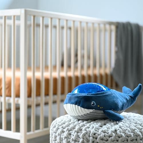 Angelcare Bobbi The Whale Ceiling Night Light Projector for Babies and Kids, Sleep Soother with Adjustable Volume Lullabies, White Noises, 3 Night Light Intensities thumbnail 10