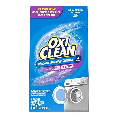 OxiClean Washing Machine Cleaner with Odor Blasters, 4 Count - Image 1
