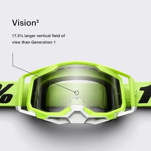 100% Strata 2 Motocross & Mountain Bike Goggles - MX and MTB Racing Protective Eyewear thumbnail 4