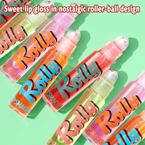 Lip Smacker Rolly Lip Gloss, Classic Roller-Ball Design for a Cooling Sensation, Hydrating & Moisturizing Shine - Peach thumbnail 3