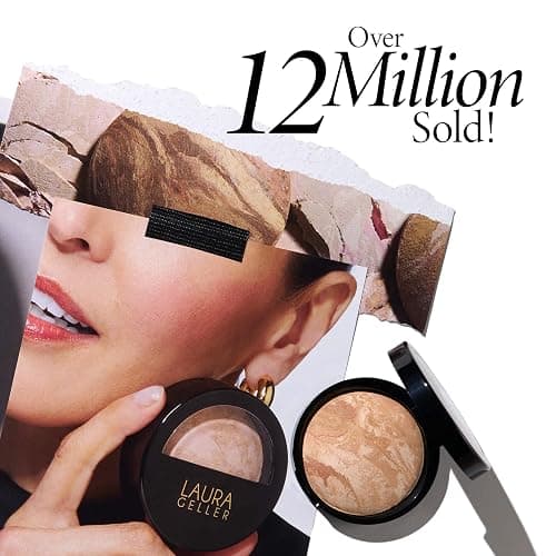 LAURA GELLER NEW YORK Award-Winning Baked Balance-n-Brighten Color Correcting Powder Foundation - Light - Buildable Light to Medium Coverage - Demi-Matte Natural Finish thumbnail 4