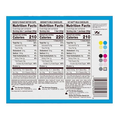 HERSHEY'S, KIT KAT and REESE'S Assorted Milk Chocolate, Full Size Easter Candy Bar Variety Box, 27.3 oz - 18 Count (Pack of 2) thumbnail 2