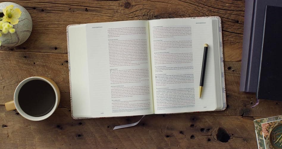 ESV Single Column Journaling Bible, Artist Series, Red Letter (Cloth over Board, Lulie Wallace, In Bloom): Holy Bible, English Standard Version thumbnail 3