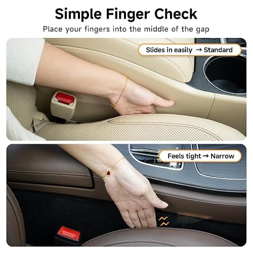 Givifive Car Seat Gap Filler Set of 2, Soft Foam Multifunctional Seat Side Gap Filler with Organizer & Hook Function, 3in1 Gap Stopper Universal Fit Car SUV Truck Fill The Gap Between Seat & Console thumbnail 5