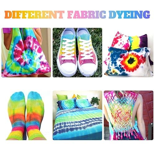 12 Colors Tie Dye Kit, Tie Dye Set for Kids, Pre-Filled Tye Dye Bottles, Non Toxic Permanent Fabric Dye Art Set, Easy DIY Fabric Art - Create Fun - 12 COLORS thumbnail 4