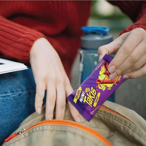 Takis Mini 25PK Bite Size Variety Pack, Assorted Flavored Mixed Rolled Tortilla Chips – (15) Fuego Mini (10) Nitro Mini thumbnail 5