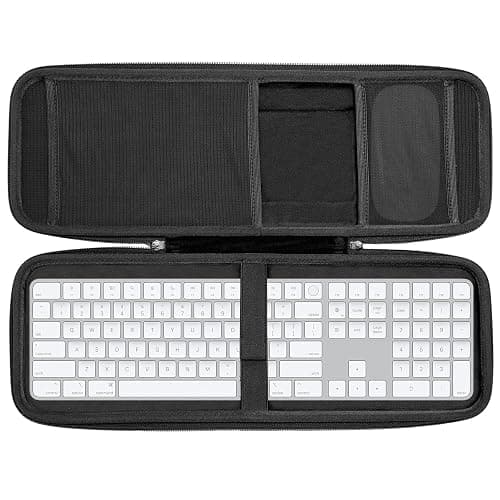 RAIACE Hard Storage Case Compatible with Apple Magic Keyboard + Magic Mouse. (Case Only) - Black - Image 1