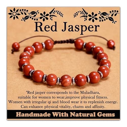 CHCCOYE 468Handmade Adjustable Natural Gemstone Crystal Bracelet Healing Power Energy Inspirational Gifts with Card for Unisex - Image 1