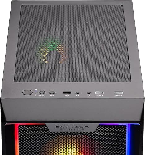 Skytech Nebula Gaming PC Desktop, Ryzen 5 5500 3.6 GHz (4.2GHz Turbo Boost), NVIDIA RTX 3050 6GB GDDR6, 500GB SSD, 16GB DDR4 RAM 3200, 650W Gold PSU, Wi-Fi, Win 11 thumbnail 4
