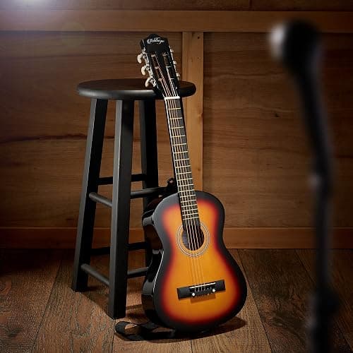 Ashthorpe 30-inch Beginner Acoustic Guitar Package (Sunburst), Basic Starter Kit w/Gig Bag, Strings, Strap, Tuner, Picks thumbnail 4