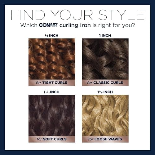 Conair Double Ceramic 1 1/2-Inch Curling Iron, 1 ½ inch barrel produces soft waves – for use on medium and long hair - White - 1 1/2-Inch thumbnail 5