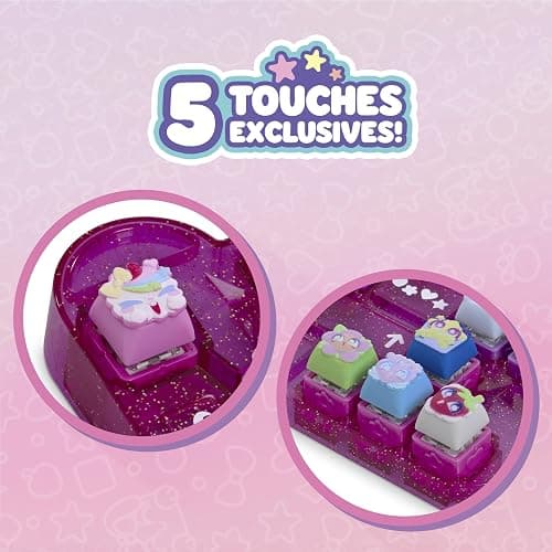 Goliath - CLICKEEZ Keyboard MegaPack - 1 Clavier + 15 Touches Keycaps Cliquables Kawaii + 1 Porte Clés - Keycaps à Clipser - 70 Personnages à Collectionner - Jouet Fidget ASMR - Idée Cadeau dès 6 Ans thumbnail 5