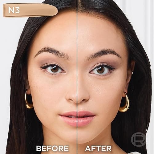 L'Oreal Paris True Match Super-Blendable Foundation, Medium Coverage Liquid Foundation Makeup, N3, Light Medium, 1 Fl Oz thumbnail 3