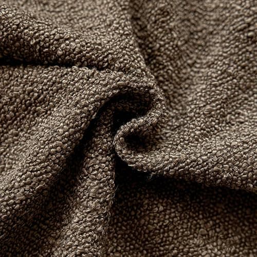 Foindtower Pack of 2 Textured Boucle Throw Pillow Covers Accent Solid Decorative Pillow Cases Cozy Woven Couch Cushion Case for Chair Sofa Bedroom Living Room Home Decor 20x20 Inch Light Brown thumbnail 3