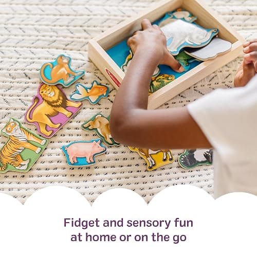 Melissa & Doug Wooden Animal Magnets Set (20 Pieces) – Farm, Zoo & Pet Fridge Magnets in Storage Box – Montessori Preschool Learning Toys for Toddlers & Kids Ages 2+ - FSC-Certified thumbnail 3